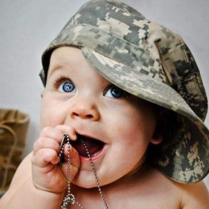baby boy hat military name tag